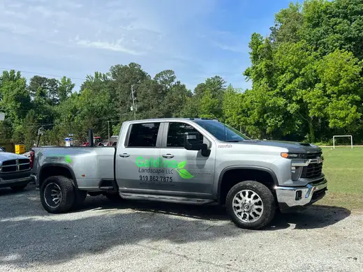 Galdino Landscape branded work truck